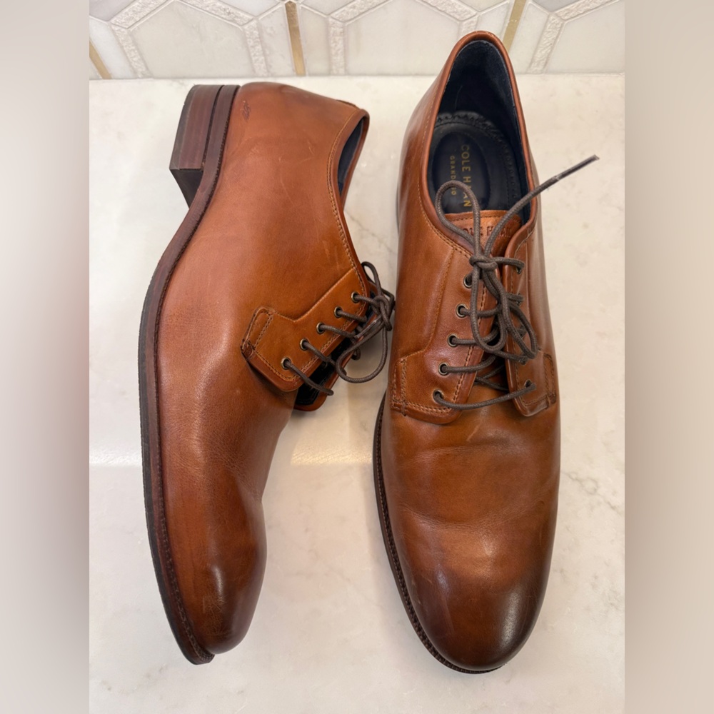 Cole Haan Warner Grand Postman Mens WALNUT Oxfords Plain Toe Shoes  15 C29029